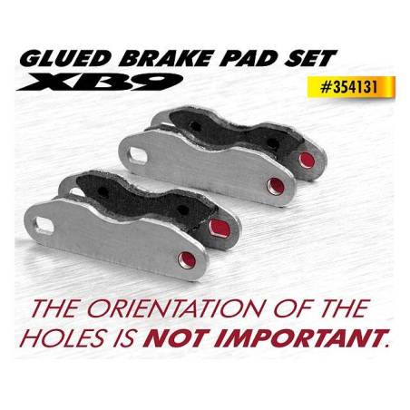 GLUED BRAKE PAD SET - ULTRA-EFFICIENT (4) - 354131 - XRAY