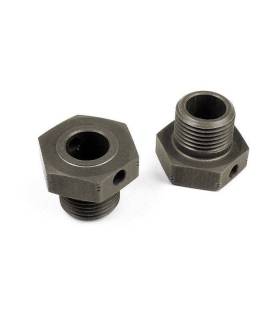 "ALU WHEEL AXLE OFFSET ""+2MM"" - HARD COATED (2) - 355252 - XRAY"