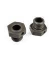 "ALU WHEEL AXLE OFFSET ""+1MM"" - HARD COATED (2) - 355251 - XRAY"