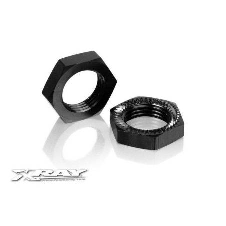 WHEEL NUT - RIBBED - HARD COATED (2) - XRAY
