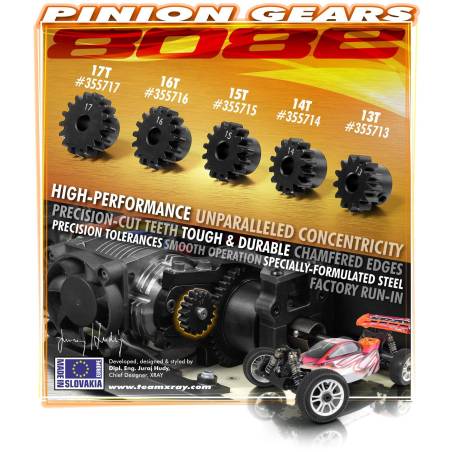 16T PINION GEAR - 355716 - XRAY
