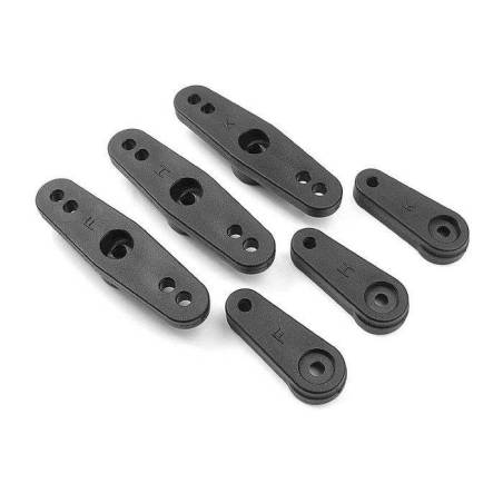 BRAKE/THROTTLE ARMS & STEERING SERVO ARMS - SET - XRAY