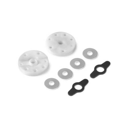 2-WAY FLOW DELRIN SHOCK PISTON 5-H. (1.5MM) & 2-H. (1.0MM) (2) - 3580