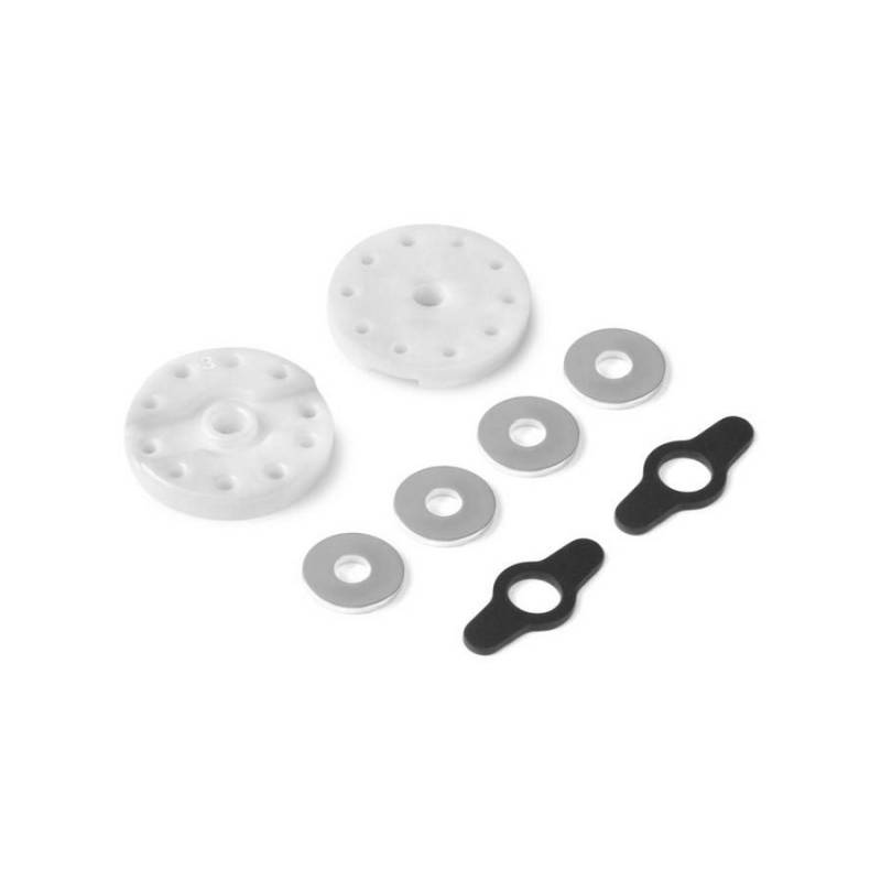 2-WAY FLOW DELRIN SHOCK PISTON 8-H. (1.3MM) & 2-H. (1.2MM) (2) - XRAY 2-WAY FLOW DELRIN SHOCK PISTON 8-H. (1.3MM) & 2-H. (1.2MM) (2) - XRAY