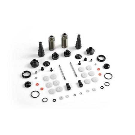 XB8 FRONT SHOCK ABSORBERS + BOOTS COMPLETE SET (2) - 358105 - XRAY