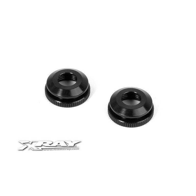 ALU SHOCK BODY NUT FOR SHOCK BOOT (2) - 358142 - XRAY ALU SHOCK BODY NUT FOR SHOCK BOOT (2) - 358142 - XRAY
