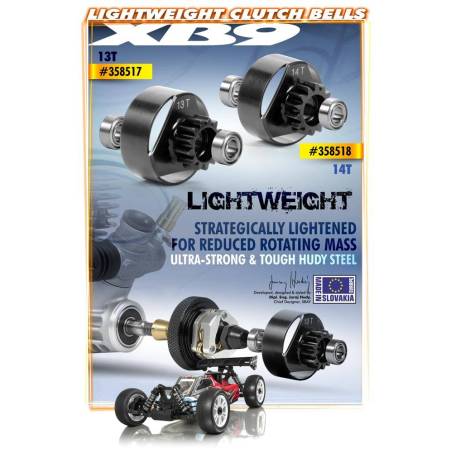 CLUTCH BELL 13T - LIGHTWEIGHT - 358517 - XRAY