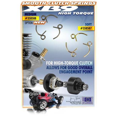 HIGH TORQUE CLUTCH SPRINGS - MEDIUM (3) - 358588 - XRAY