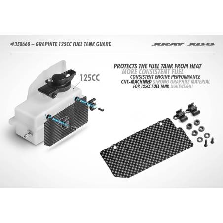 GRAPHITE 125CC FUEL TANK GUARD - XRAY