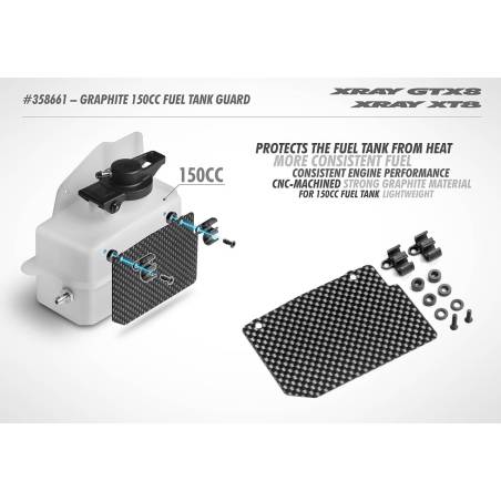 GRAPHITE 150CC FUEL TANK GUARD - XRAY