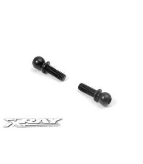 BALL END 4.9MM WITH THREAD 8MM (2) - 362651 - XRAY