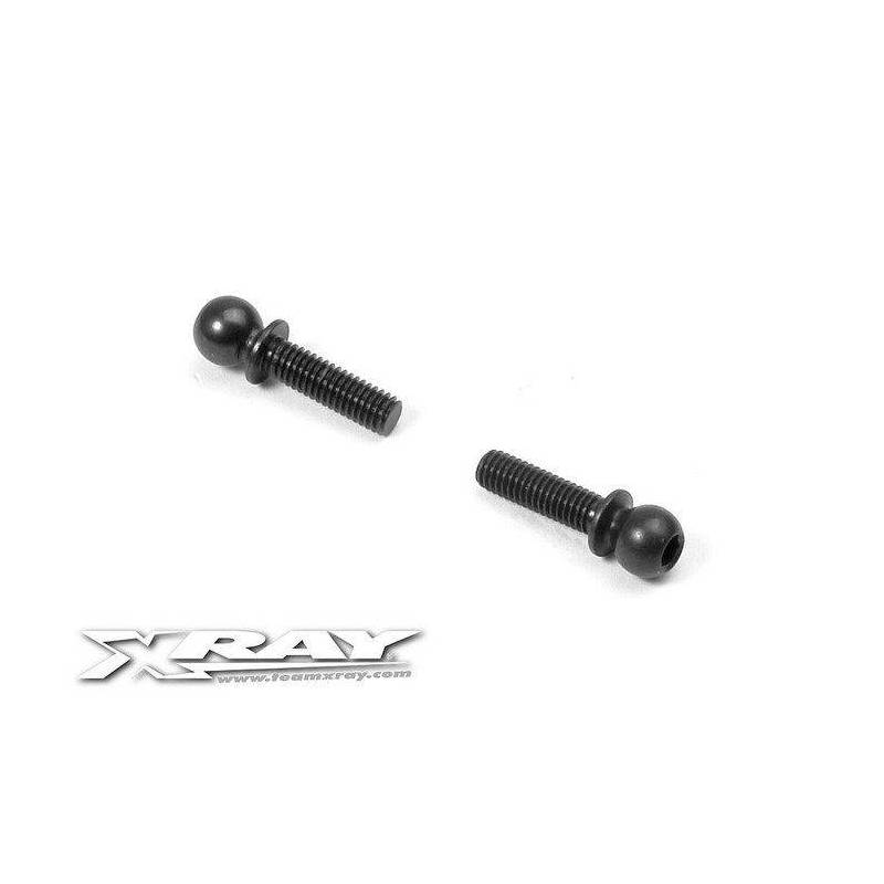 BALL END 4.9MM WITH THREAD 10MM (2) - XRAY BALL END 4.9MM WITH THREAD 10MM (2) - XRAY