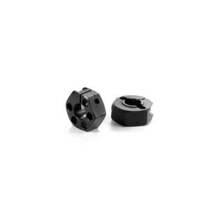 "ALU WHEEL HUB 12MM - OFFSET ""+0.75MM"" (2) - 365355 - XRAY"