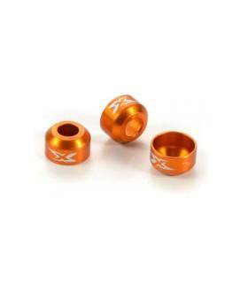 ALU DRIVE SHAFT SAFETY COLLAR - ORANGE (3) - XRAY