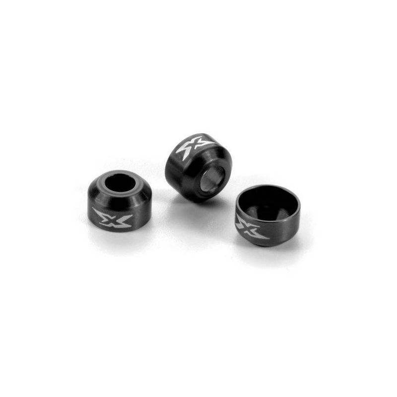 ALU DRIVE SHAFT SAFETY COLLAR - BLACK (3) - XRAY ALU DRIVE SHAFT SAFETY COLLAR - BLACK (3) - XRAY