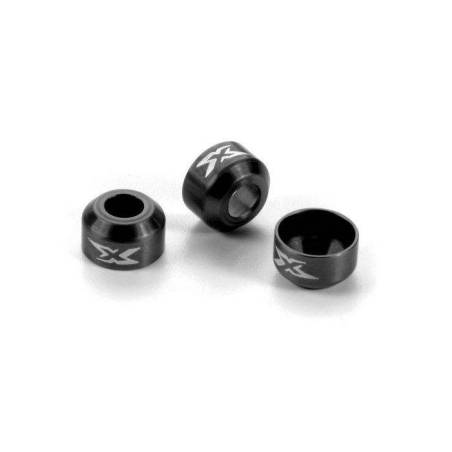 ALU DRIVE SHAFT SAFETY COLLAR - BLACK (3) - XRAY