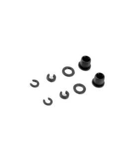 COMPOSITE SHOCK BUSHING & SHIM FOR ALU CAP (2+2) - XRAY