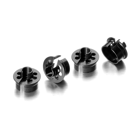 ALU SHOCK SPRING RETAINING COLLAR -2MM (4) - XRAY