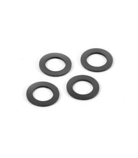 RUBBER SHOCK ABSORBER SHIM FOR ALU CAP (4) - 368091 - XRAY