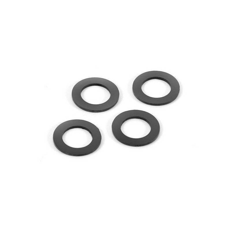 RUBBER SHOCK ABSORBER SHIM FOR ALU CAP (4) - 368091 - XRAY RUBBER SHOCK ABSORBER SHIM FOR ALU CAP (4) - 368091 - XRAY