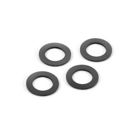 RUBBER SHOCK ABSORBER SHIM FOR ALU CAP (4) - XRAY