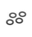 RUBBER SHOCK ABSORBER SHIM FOR ALU CAP (4) - 368091 - XRAY