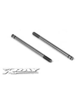 FRONT HARDENED SHOCK SHAFT (2) - 368160 - XRAY