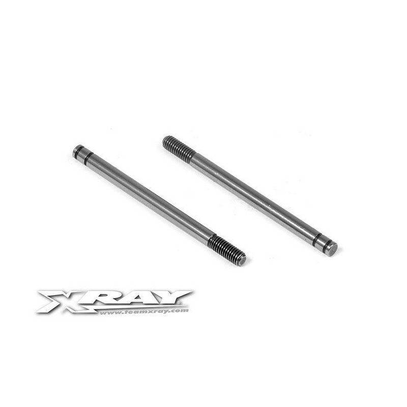 FRONT HARDENED SHOCK SHAFT (2) - 368160 - XRAY FRONT HARDENED SHOCK SHAFT (2) - 368160 - XRAY