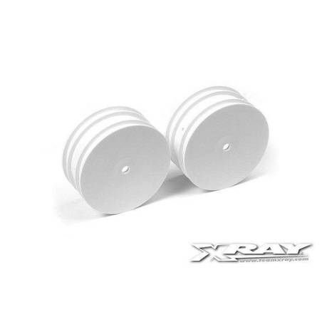 4WD FRONT WHEEL AERODISK WITH 14MM HEX - WHITE - V2 (2) - 369910 - XR
