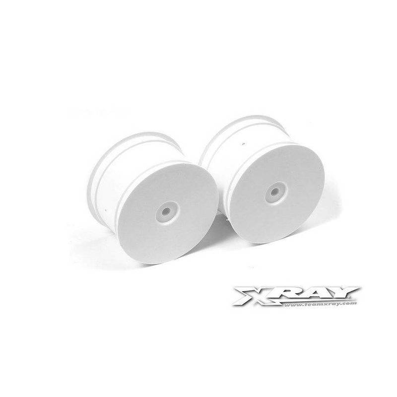 4WD REAR WHEEL AERODISK WITH 14MM HEX - WHITE (2) - 369911 - XRAY 4WD REAR WHEEL AERODISK WITH 14MM HEX - WHITE (2) - 369911 - XRAY