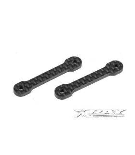 X10 GRAPHITE 2.5MM MOUNTING PLATE RISERS (2) - XRAY