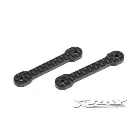 X10 GRAPHITE 2.5MM MOUNTING PLATE RISERS (2) - 371050 - XRAY