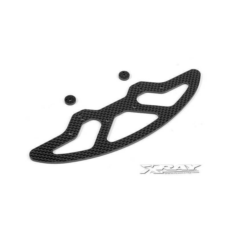 X10 GRAPHITE 2.5MM FRONT BUMPER & SHIMS - V2 - 371040 - XRAY X10 GRAPHITE 2.5MM FRONT BUMPER & SHIMS - V2 - 371040 - XRAY