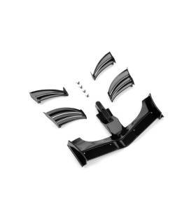 X1 COMPOSITE ADJUSTABLE FRONT WING - BLACK - ETS APPROVED - 371203-K 