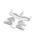 X1 COMPOSITE ADJUSTABLE FRONT WING - WHITE - FLAT - XRAY - 371204