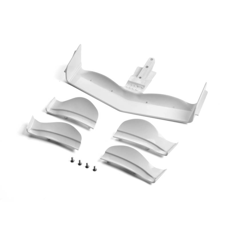X1 COMPOSITE ADJUSTABLE FRONT WING - WHITE - FLAT - XRAY - 371204 X1 COMPOSITE ADJUSTABLE FRONT WING - WHITE - FLAT - XRAY - 371204