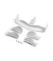 X1 COMPOSITE ADJUSTABLE FRONT WING - WHITE - FLAT - XRAY - 371204