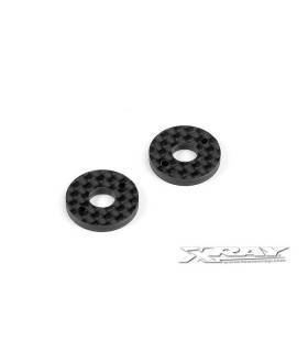 X10 GRAPHITE 2.5MM SHIM FOR 6MM BODY POST (2) - 371349 - XRAY