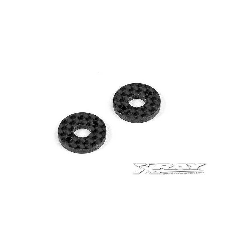 X10 GRAPHITE 2.5MM SHIM FOR 6MM BODY POST (2) - 371349 - XRAY X10 GRAPHITE 2.5MM SHIM FOR 6MM BODY POST (2) - 371349 - XRAY