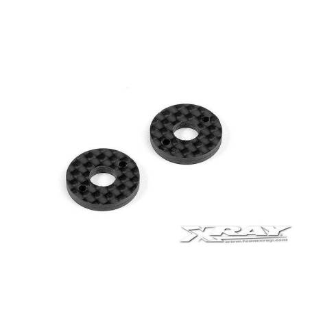 X10 GRAPHITE 2.5MM SHIM FOR 6MM BODY POST (2) - 371349 - XRAY