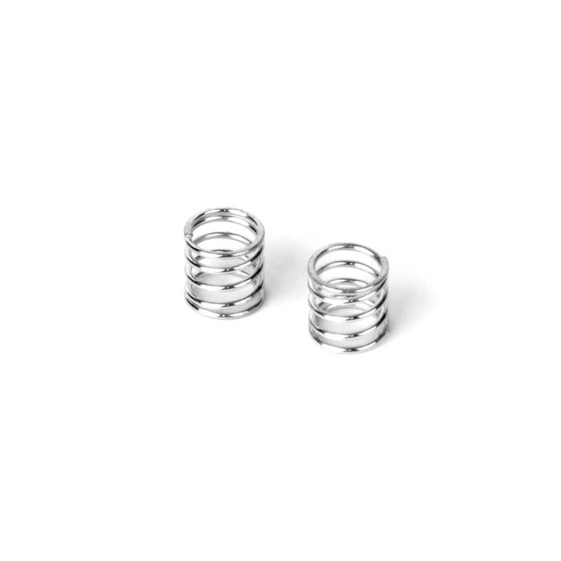 FRONT COIL SPRING FOR 4MM PIN C 1.8-2.0 - SILVER (2) - XRAY FRONT COIL SPRING FOR 4MM PIN C 1.8-2.0 - SILVER (2) - XRAY