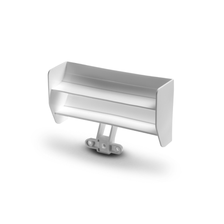 X1 COMPOSITE REAR WING - LIGHTWEIGHT & WIDE - WHITE - 373514 - XRAY