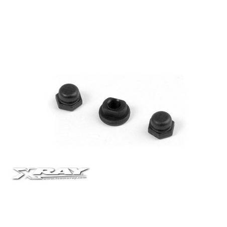 COMPOSITE SPRING HOLDER & NUT (2+1) - 373590 - XRAY