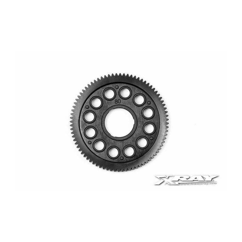 COMPOSITE SPUR GEAR - 80T / 64P - 375880 - XRAY COMPOSITE SPUR GEAR - 80T / 64P - 375880 - XRAY