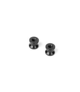 ALU MOUNT 6.0MM - BLACK (2) - XRAY - 376366-K