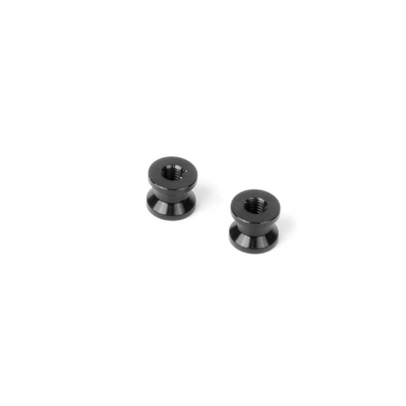 ALU MOUNT 6.0MM - BLACK (2) - XRAY ALU MOUNT 6.0MM - BLACK (2) - XRAY