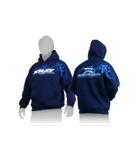 Sweat a capuche Team XRAY bleu (S) - XRAY - 395500S