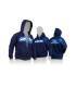 XRAY SWEATER HOODED WITH ZIPPER - BLUE (XS) - XRAY - 395600XS