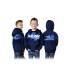 XRAY JUNIOR SWEATER HOODED WITH ZIPPER - BLUE (L) - XRAY - 395601L