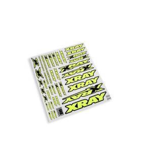 Autocollants carrosserie XRAY Jaune - XRAY - 397315